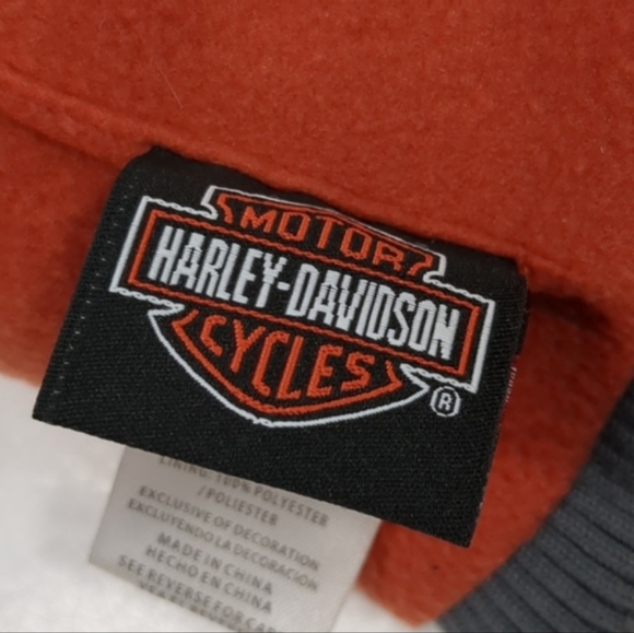 Harley-Davidson Gray and Orange Beanie One Size - Picture 3 of 4